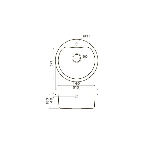 Кухонная мойка Omoikiri Saroma 51-IN нержавеющая сталь/нержавеющая сталь 4993007