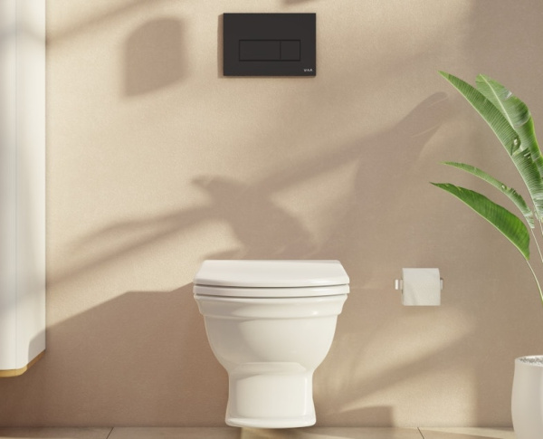 Клавиша смыва Vitra Root Square 740-2311 черная матовая