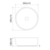 Раковина 35,5x35,5 см IDDIS Ray RAYWS03i27