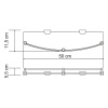 Полка WasserKRAFT Kammel K-8344
