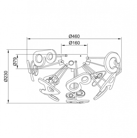 Накладной светильник MW-Light Улыбка 9 365013705