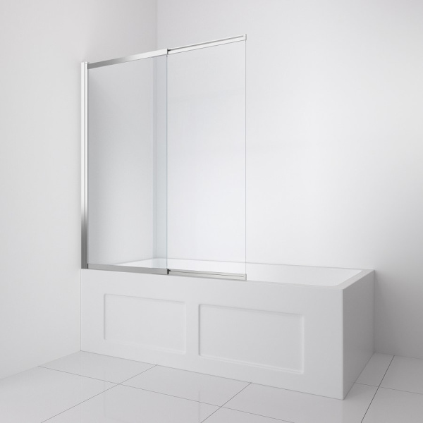 Шторка для ванны BelBagno Luce LUCE-VF-11-90/145-C-Cr