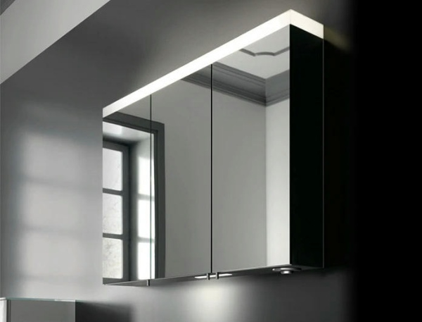 Зеркальный шкаф Keuco Royal Reflex 100 24204171301 серебристый анодированный