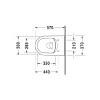 Подвесной унитаз Duravit Me by Starck 25290900001