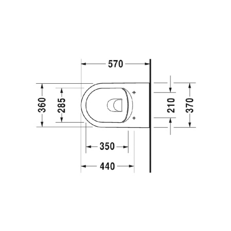 Подвесной унитаз Duravit Me by Starck 25290900001