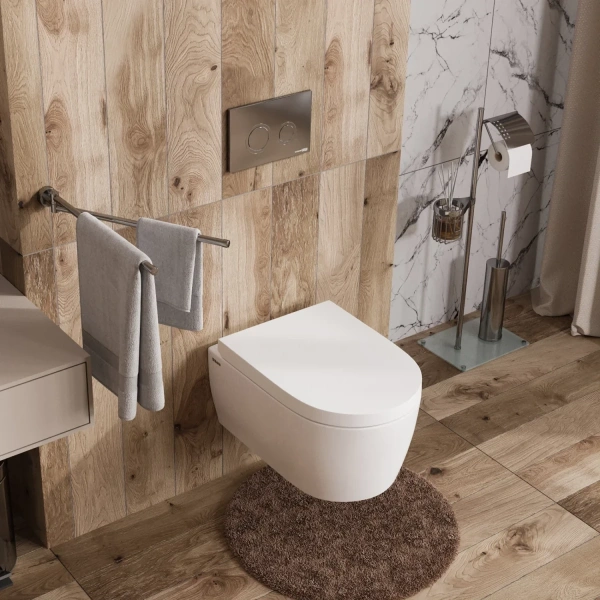 Инсталляция для унитаза WasserKRAFT Alme 15 15TLT.010.ME.CH01 с кнопкой смыва, хром