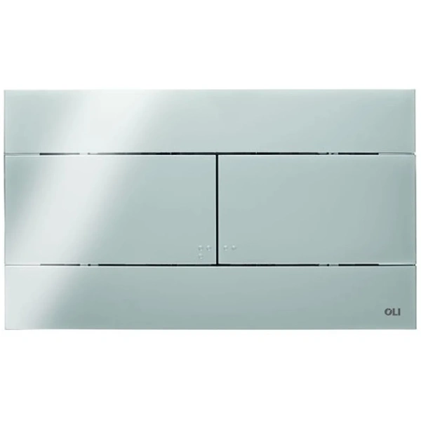 Инсталляция для унитаза OLI 80 Slim 300572mSl00 с кнопкой смыва, хром