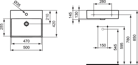 Раковина Ideal Standard Strada K077701