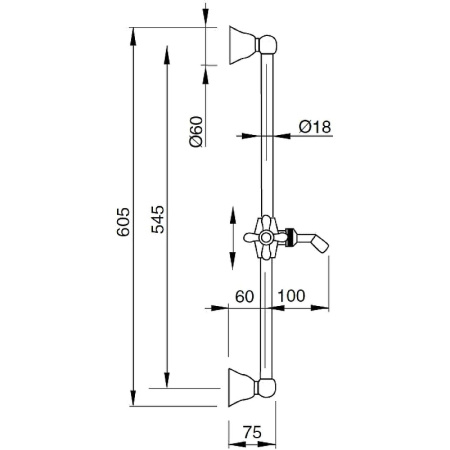 Душевой гарнитур Cezares Lord LORD-SD-01-Bi
