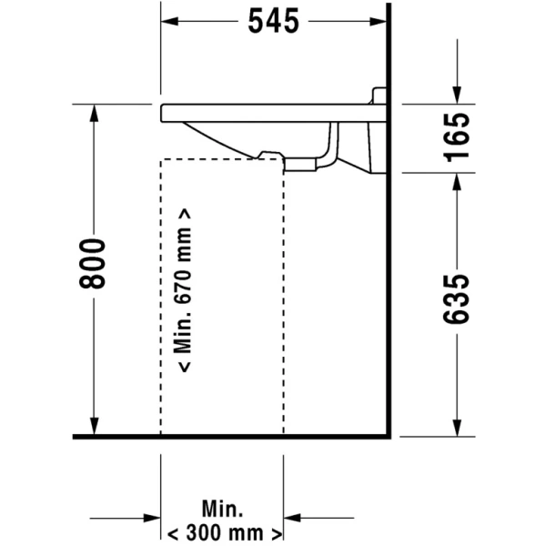 Раковина 70x54,5 см Duravit Starck 3 0309700000