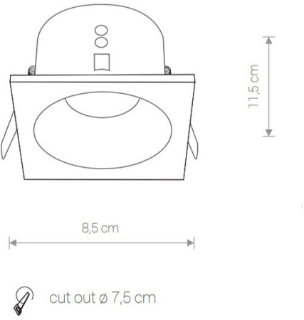 Встраиваемый светильник Nowodvorski Delta 8370