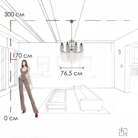 Подвесная люстра Loft it Wonderland 10405/8