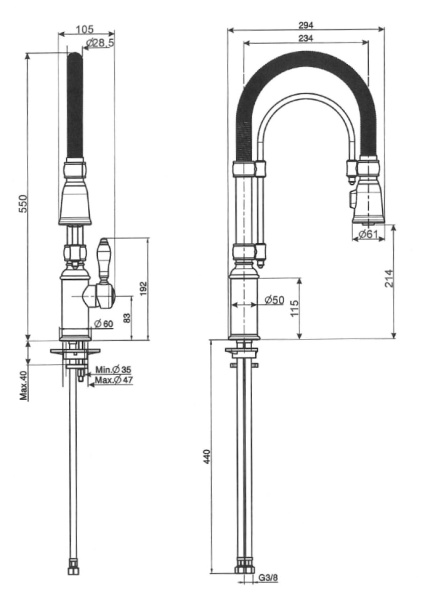 Смеситель Smeg MIDR7RA-2
