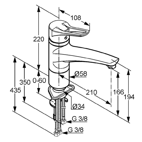Смеситель для кухни Kludi Mx 399050562