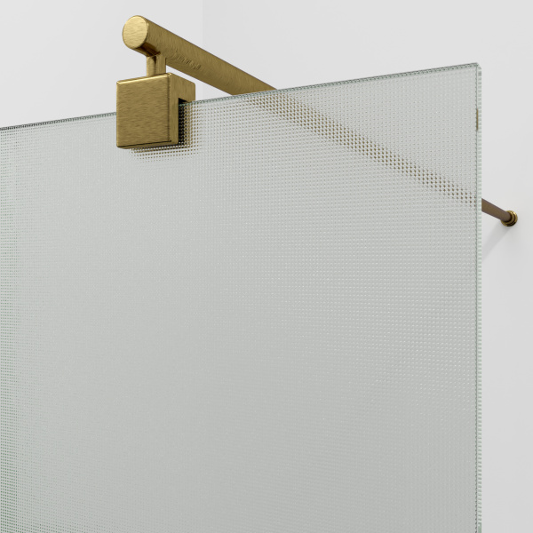 Душевая перегородка WasserKRAFT Rur 30W 90 30W39BG-TXG матовое золото