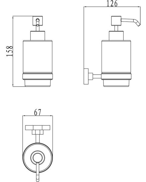 Дозатор для жидкого мыла Ravak Chrome CR 231 X07P223