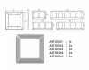 Рамка на 4 поста Ambrella Volt Line AF110504