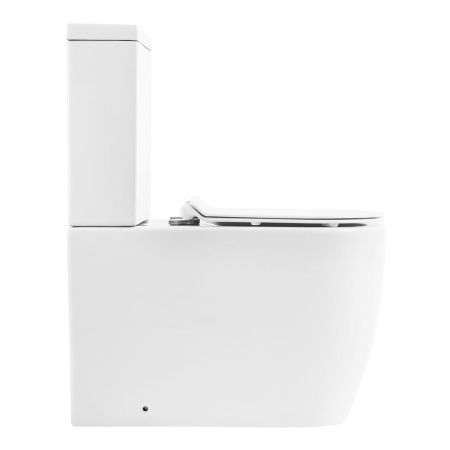 Унитаз-компакт безободковый BelBagno MARINO BB105CPR с сиденьем BB2111SC