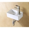 Раковина CeramaLux 9048GTL 29,5x18 см L, рукомойник, белый