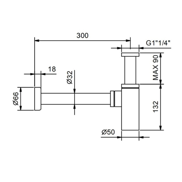 Сифон для раковины Fantini Nostromo 91 P6 9234 золото
