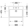 Раковина 60x47 см Duravit Vero 0454600027