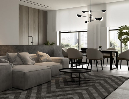 Люстра на штанге Maytoni Моллис MOD126PL-08B