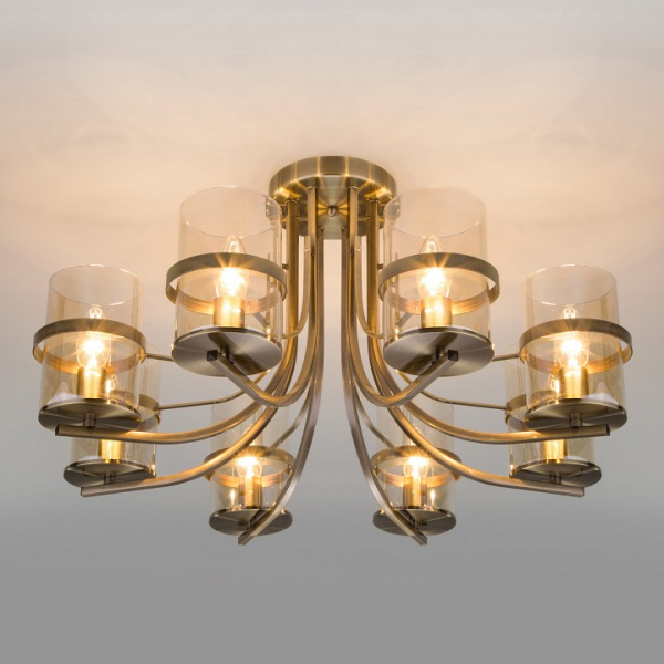 Потолочная люстра Eurosvet Coppa 60085/8 античная бронза