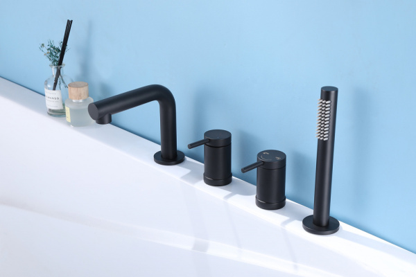 Смеситель для ванны Abber Emotion AF8813B черный матовый