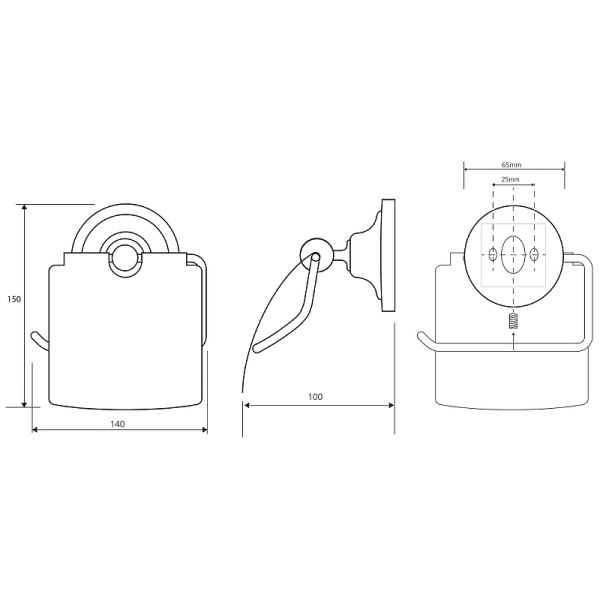 Держатель бумаги Bemeta Retro 144112017