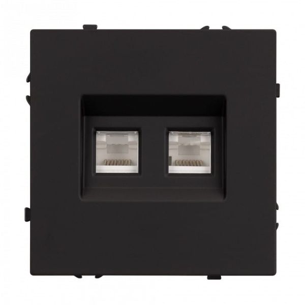 Розетка двойная Ethernet RJ-45 без рамки Arlight NOBE 054313(1)