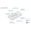 Раковина 100x45 см Акватон Квадро Про 1A733231QA01R