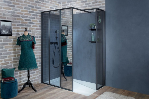 Душевое ограждение Jacob Delafon Nouvelle Vague E94WI30-B1 прозрачное стекло