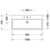Раковина 100x47 см Duravit Vero Air 2350100000