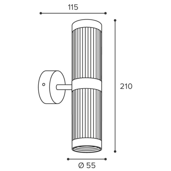 Накладной светильник Wolta LUXOR WSL-GU10/W19G