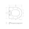 Крышка-сиденье BelBagno Amanda BB051-2SC с микролифтом, белый