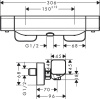 Термостат для душа hansgrohe Ecostat E 15773000