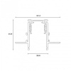 Трек встраиваемый Hesby Lighting ElDeko HSBL_0061