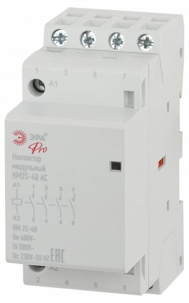 Контактор модульный Эра КМ NO-902-298