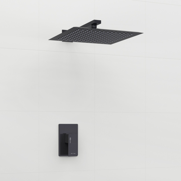 Душевой комплект WasserKRAFT Abens 2000 A20219 черный матовый