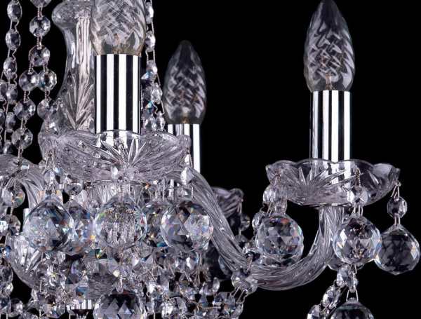 Подвесная люстра Bohemia Ivele Crystal 1402 1402/5/141/Ni/Balls