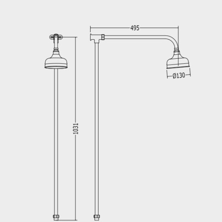 Верхний душ Devon&Devon Doccia MARK318CR