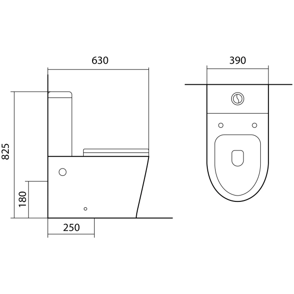 Унитаз-компакт Aquatek Вега AQ2904-00 безободковый, с сиденьем микролифт, белый