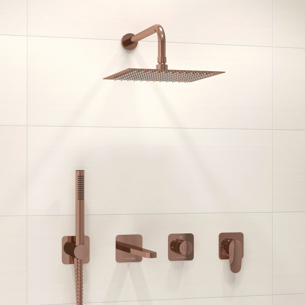 Душевой комплект WasserKRAFT Asphe A7751.288.289.338.329.290.292.291 розовое золото