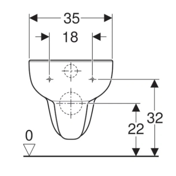 Унитаз подвесной Geberit Smyle 500.210.01.1 безободковый, белый