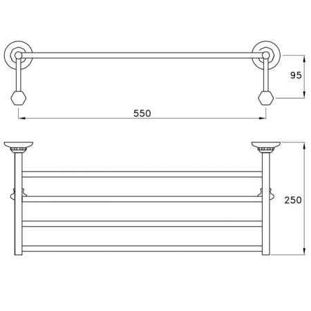 Полочка Stella Italica IT 10019 CR00