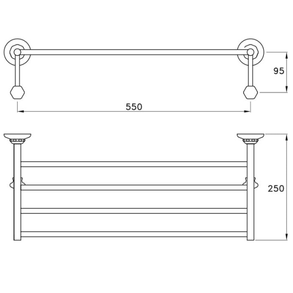 Полочка Stella Italica IT 10019 CR00