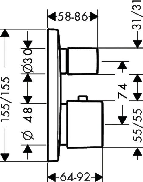 Смеситель для душа hansgrohe PuraVida 15771000
