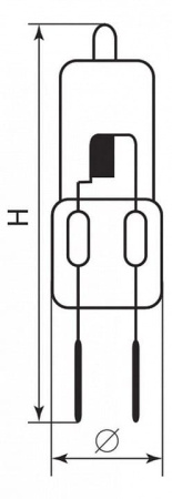 Лампа галогеновая Feron HB6 G4 35Вт 2700K 02113