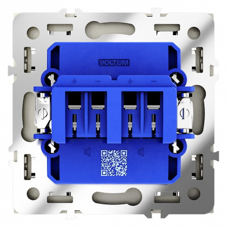 Розетка акустическая без рамки Voltum S70 VLS060304