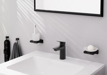 Смеситель для раковины hansgrohe Logis 71101670 черный матовый